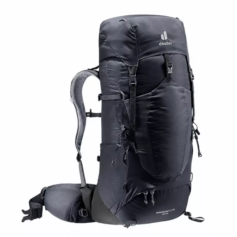 Deuter Aircontact Lite 40+10 reppu musta/harmaa