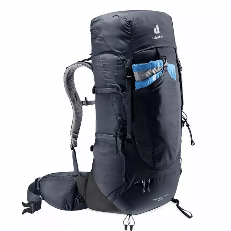 Deuter Aircontact Lite 40+10 reppu musta/harmaa