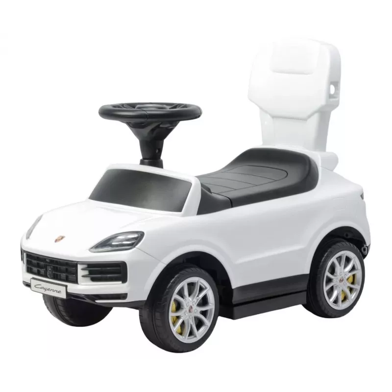 MILLY MALLY työnnettävä istuma-auto Porsche Cayenne valkoinen