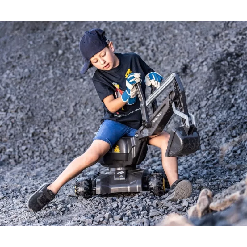 MILLY MALLY Rolly Toys kaivinkone Volvo istuma-auto lelu