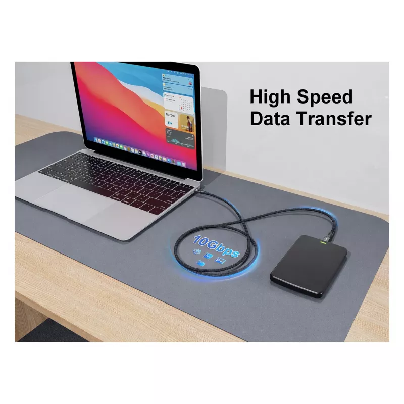 Equip USB 3.2 Gen 2 USB-C - USB-C Active Optical -kaapeli 15m musta