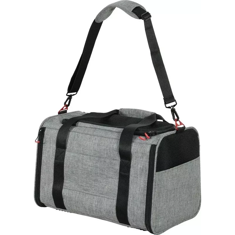 ZOLUX NOMAD L laajennettava lemmikkikuljetin 48×30.8×30,5 cm harmaa/musta