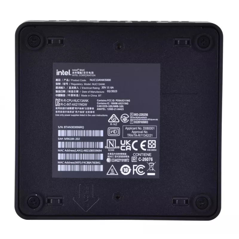 Actina 5901443205395 PC Intel Core i3-8100 8GB DDR4 1TB HDD Windows 10 Pro Mini Tower musta