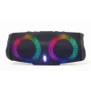 Gembird SPK-BT-LED-02 kannettava Bluetooth-juhlakaijutin, 10 W, musta