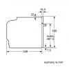 Bosch Serie 6 HBG557EB3 kalusteisiin asennettava uuni pyrolyysipuhdistuksella, 71L, musta
