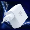 3MK FlowPower 45W PD 3.0 QC4+ GaN laturi valkoinen