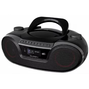 GoGEN GOG-CDM490BTDABS kannettava boombox CD:llä, DAB+, FM, Bluetooth 5.0, USB MP3, hopea