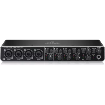Behringer UMC404HD USB-äänikortti 4x4 24-bit/192 kHz MIDAS-esivahvistimilla