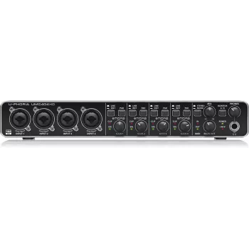 Behringer UMC404HD USB-äänikortti 4x4 24-bit/192 kHz MIDAS-esivahvistimilla