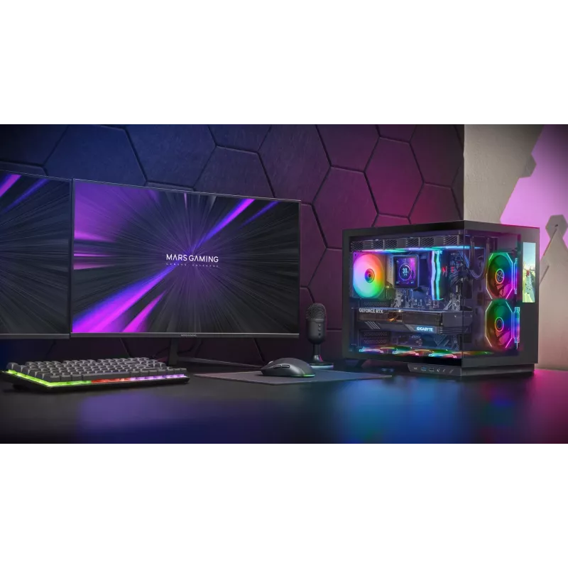 Tacens Mars Gaming MCMIRAGE Mid Tower -tietokonekotelo musta