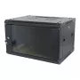 ALLNET SMA-Series 19 tuuman seinäkotelo 12U yksiosainen 600mm syvyys musta Flat Pack