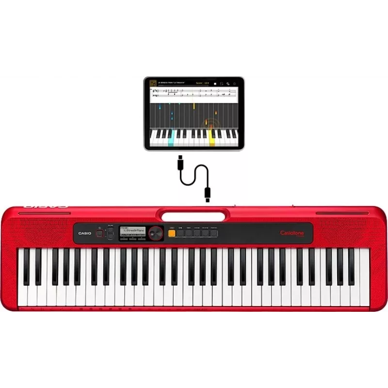 Casio CT-S200 MIDI-kosketinsoitin 61 kosketinta USB punainen