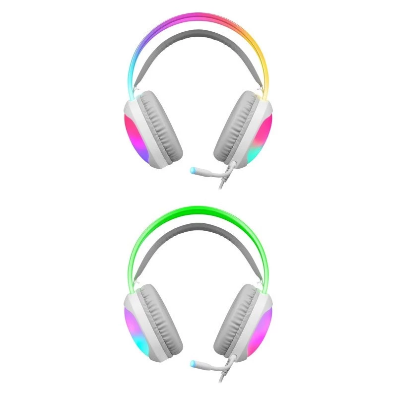 Defender Eclipse RGB -peliheadset valkoinen