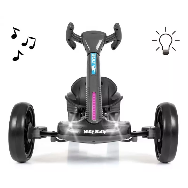 MILLY MALLY Go-kart akkukäyttöinen Bolt Black