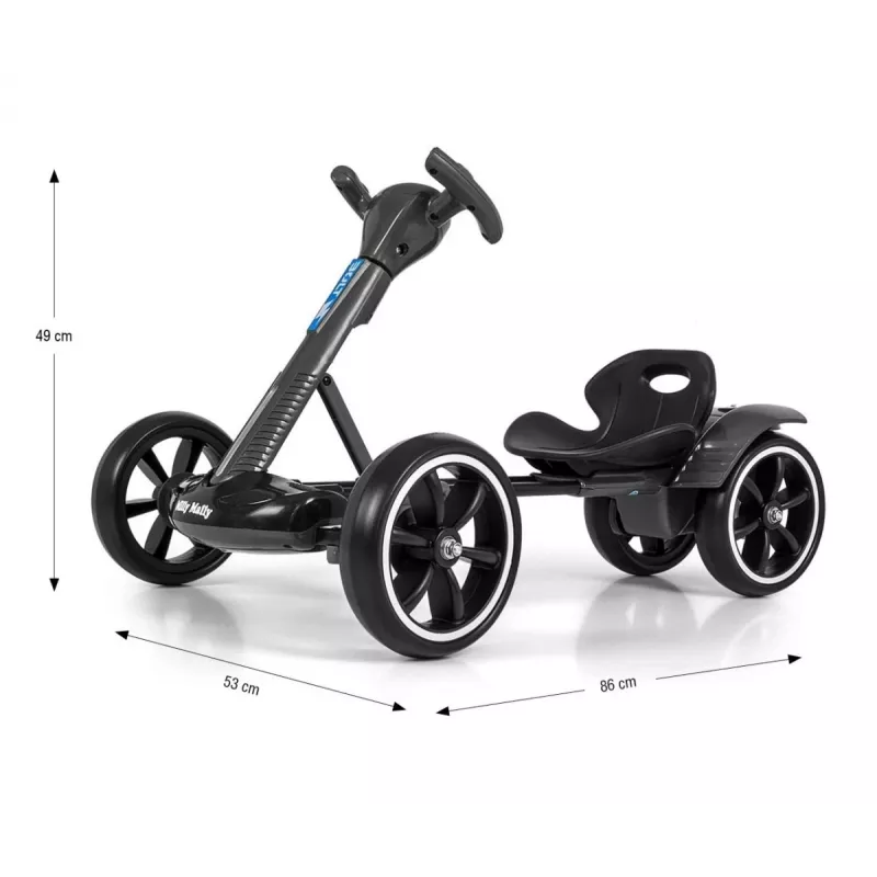 MILLY MALLY Go-kart akkukäyttöinen Bolt Black
