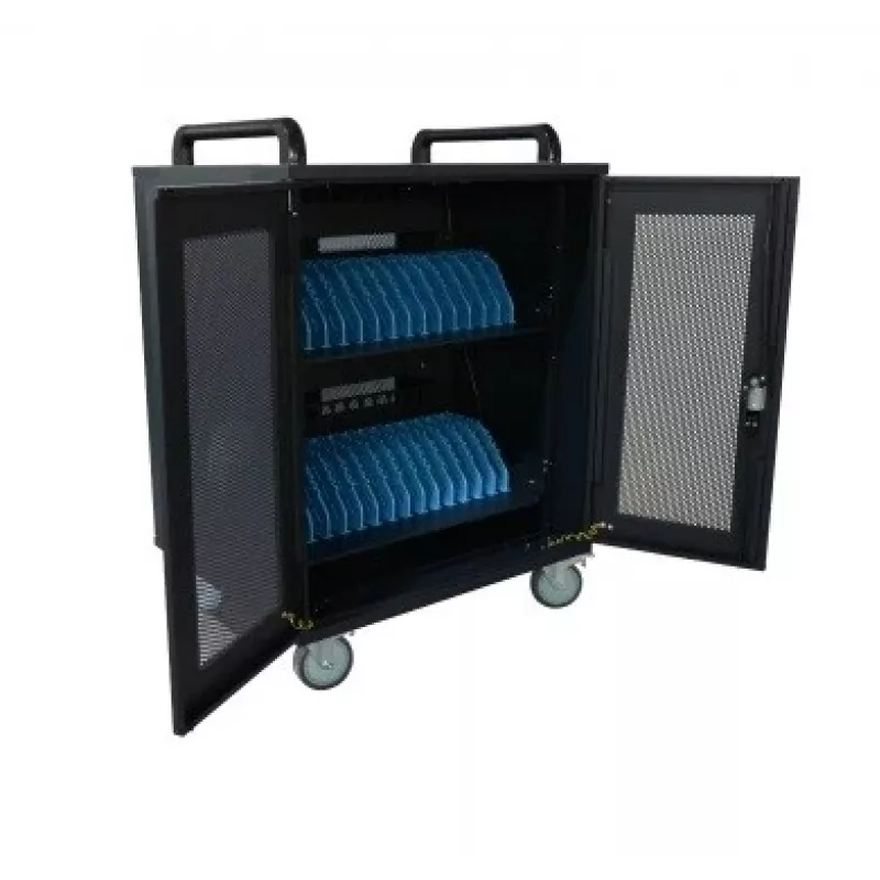 AVTEK Charging Cart 32 - musta