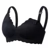 MOMCOZY YN46 Seamless Support Floral imetysliivit musta S