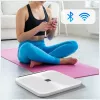 AWEI SS1 monitoiminen kehonvaaka Bluetooth 5.0:lla, valkoinen
