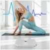 AWEI SS1 monitoiminen kehonvaaka Bluetooth 5.0:lla, valkoinen