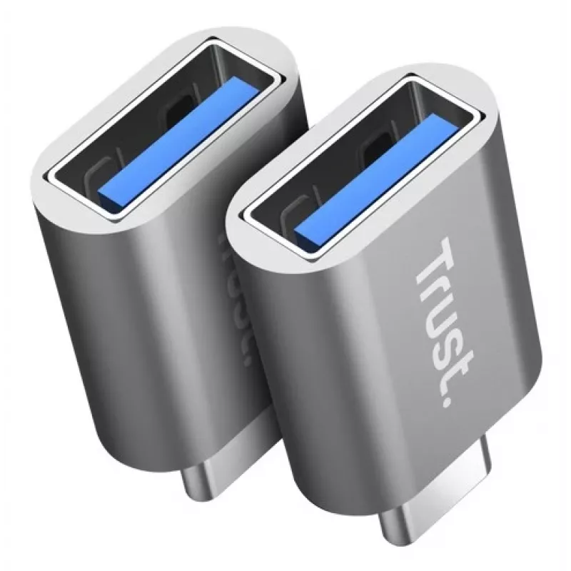 Trust Calyx USB-C–USB-A-sovitin, 2 kpl pakkaus