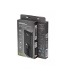 Gembird PB10-PD20-LCD-01 varavirtalähde integroiduilla kaapeleilla, pikalataus 20W, 10000 mAh, musta