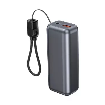 Gembird PB10-PD20-LCD-02 kompakti pikalatausvaravirtalähde LCD-näytöllä, 20W, 10000 mAh, Space Grey