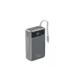 Gembird PB20-PD65-LCD-01 pikalatausvaravirtalähde integroiduilla kaapeleilla, 65W, 20000 mAh, musta