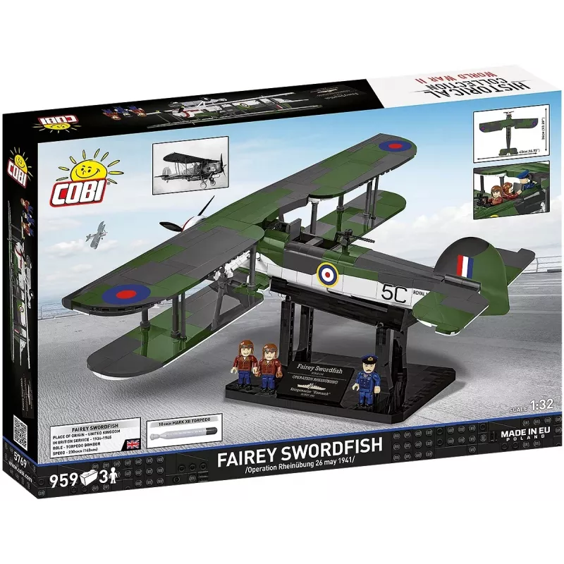 COBI KLOCKI rakennuspalikat Fairey Swordfish Executive Edition 959 osaa