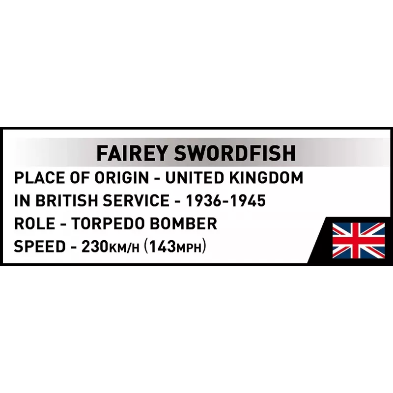 COBI KLOCKI rakennuspalikat Fairey Swordfish Executive Edition 959 osaa