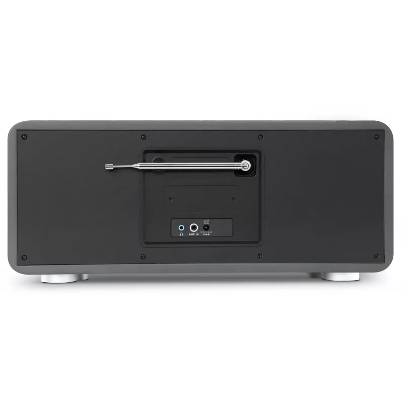 TechniSat DIGITRADIO 602 DAB+/FM/Internet-radio Bluetoothilla, CD-soittimella ja Qi-latausasemalla - antrasiitti/hopea