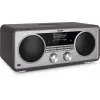 TechniSat DIGITRADIO 602 DAB+/FM/Internet-radio Bluetoothilla, CD-soittimella ja Qi-latausasemalla - antrasiitti/hopea