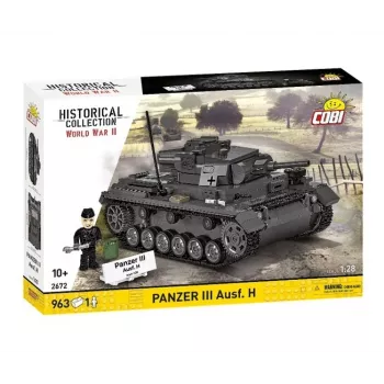 COBI 958 PCS HC WWII Panzer III Ausf. H rakennuspalikkasarja