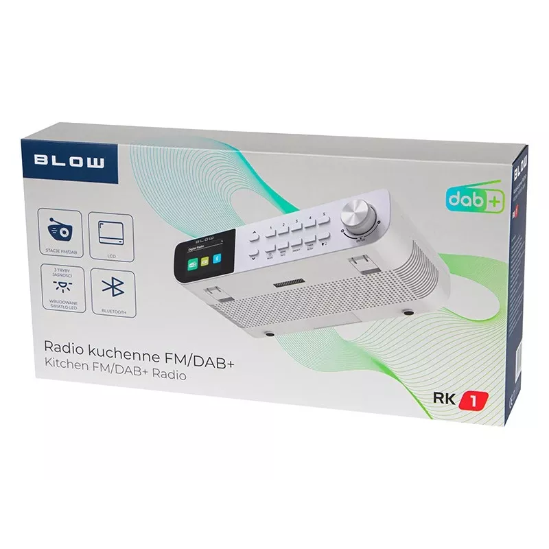 BLOW RK1 keittiöradio FM/DAB+ valkoinen