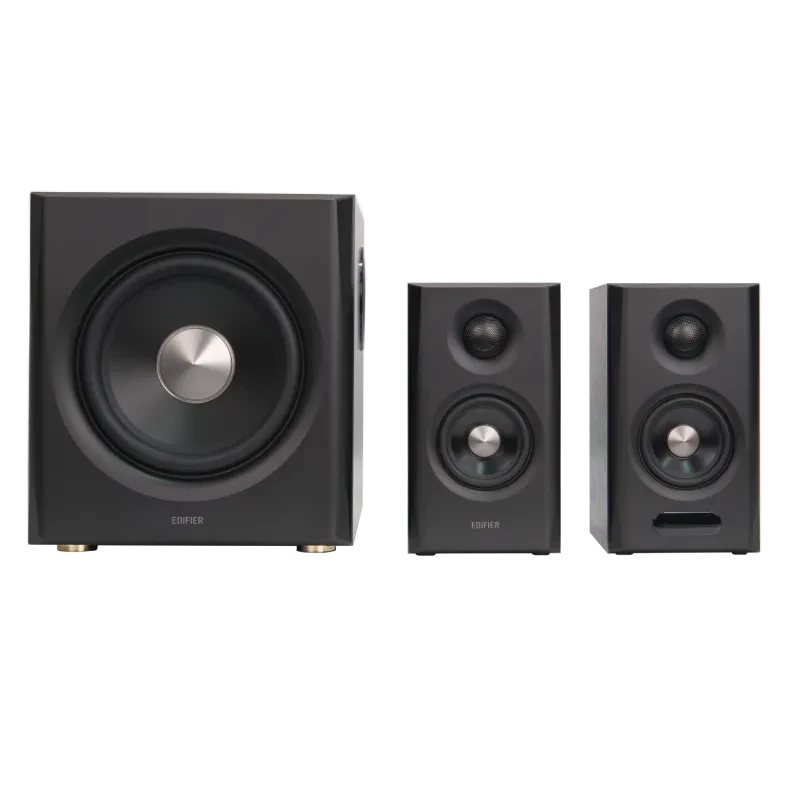 Edifier S355DB 2.1 hyllykaiutinjärjestelmä subwooferilla, pähkinä