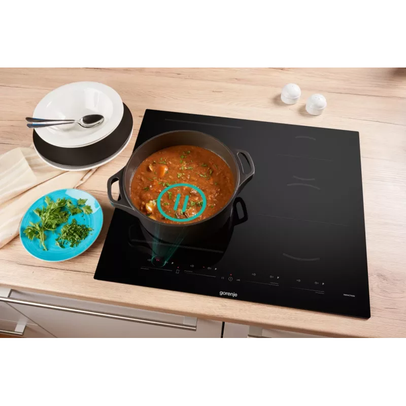 Gorenje induktioliesi GI6432BSC 60 cm musta PowerBoostilla, ajastimella, lapsilukolla