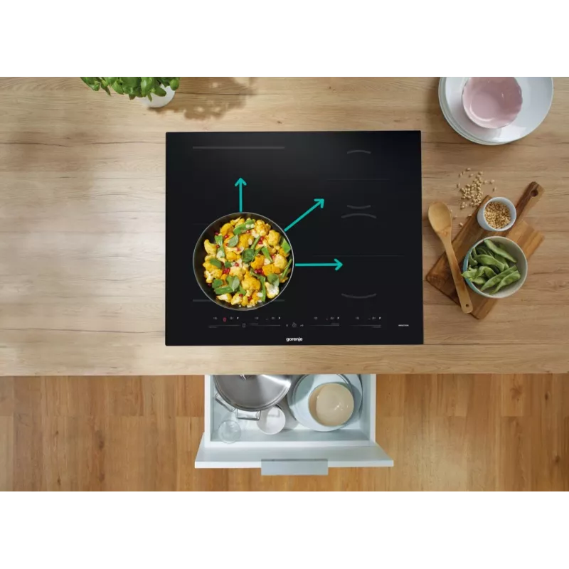Gorenje induktioliesi GI6432BSC 60 cm musta PowerBoostilla, ajastimella, lapsilukolla