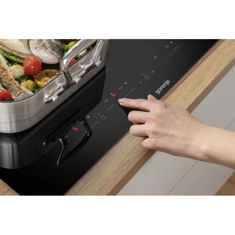 Gorenje induktioliesi GI6432BSC 60 cm musta PowerBoostilla, ajastimella, lapsilukolla