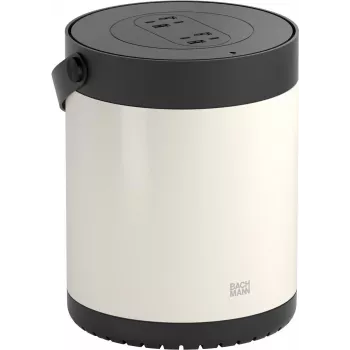 Bachmann MOV:E mobiili virtayksikkö, 4x USB-A/C-laturi, 220 W, turvalukkosovittimella, valkoinen/musta