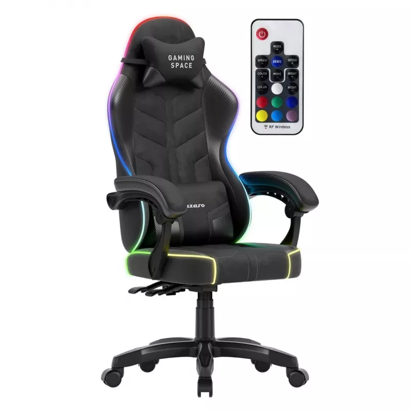 Huzaro Force 2.7 RGB musta pelituoli