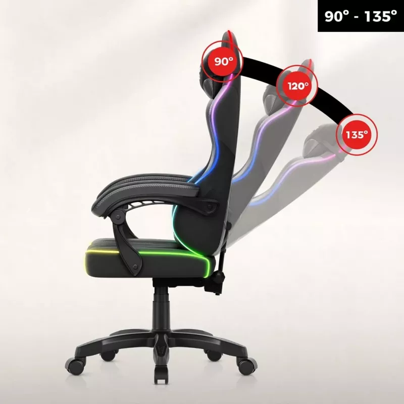 Huzaro Force 2.7 RGB musta pelituoli
