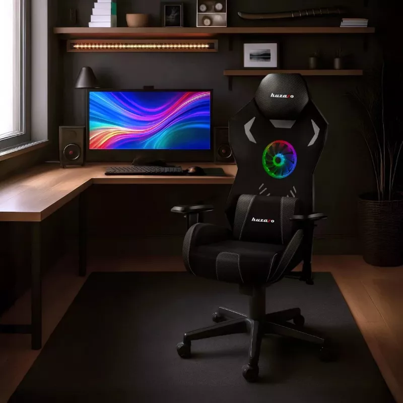 Huzaro Combat 7.6 RGB Black -pelituoli