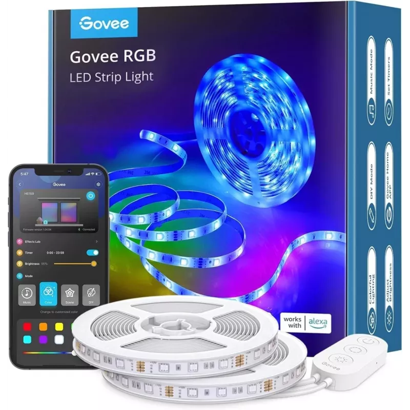 GOVEE H6110 RGB LED-valonauha - 2x5M