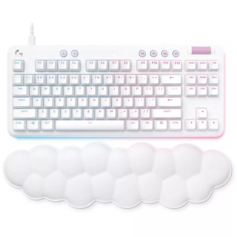 Logitech G G713 TKL -mekaaninen pelinäppäimistö - White Mist (Aurora Collection)