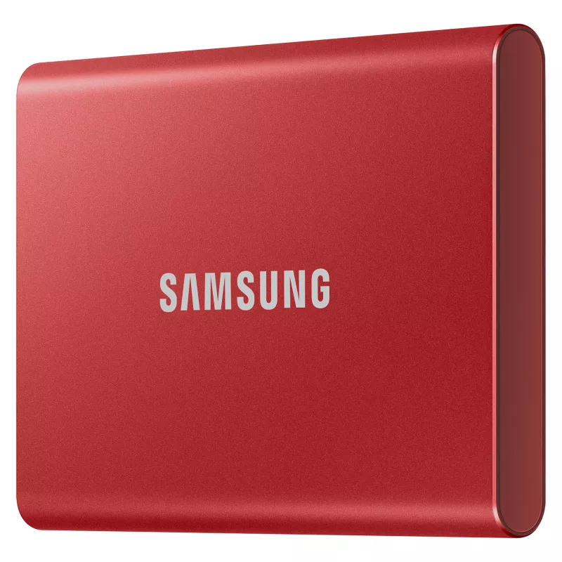 Samsung Portable SSD T7 500GB USB 3.2 Gen 2 Metallic Red ulkoinen SSD-kiintolevy
