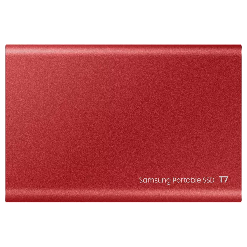 Samsung Portable SSD T7 500GB USB 3.2 Gen 2 Metallic Red ulkoinen SSD-kiintolevy