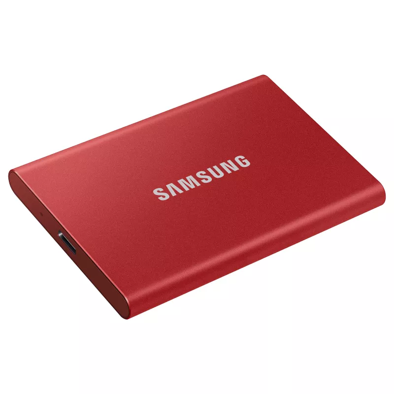 Samsung Portable SSD T7 500GB USB 3.2 Gen 2 Metallic Red ulkoinen SSD-kiintolevy