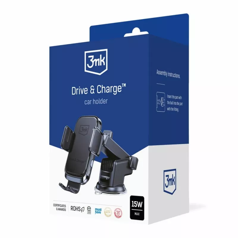 3mk Drive & Charge autoteline langattomalla laturilla