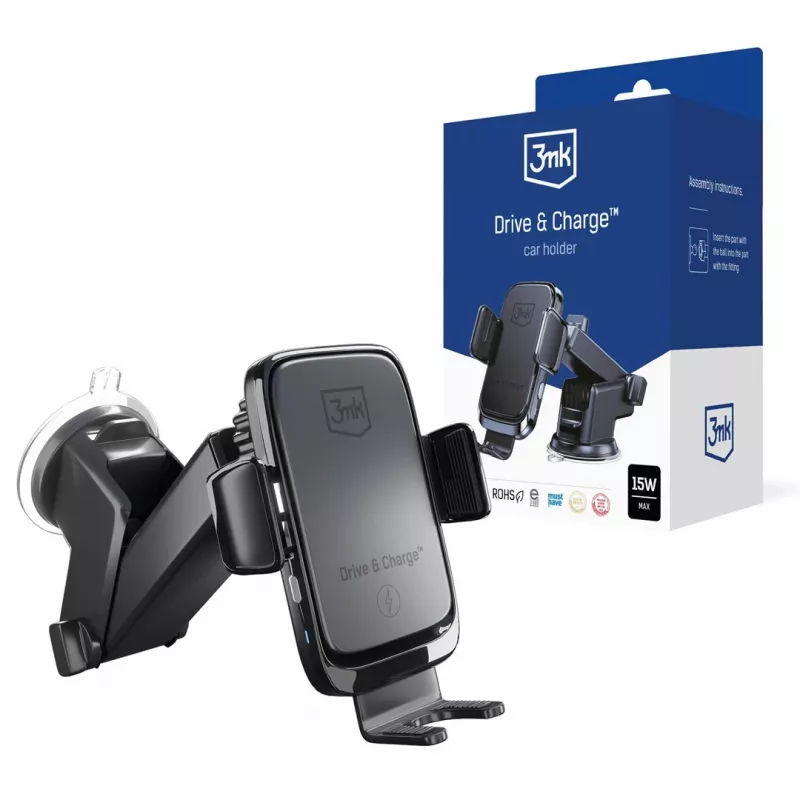 3mk Drive & Charge autoteline langattomalla laturilla