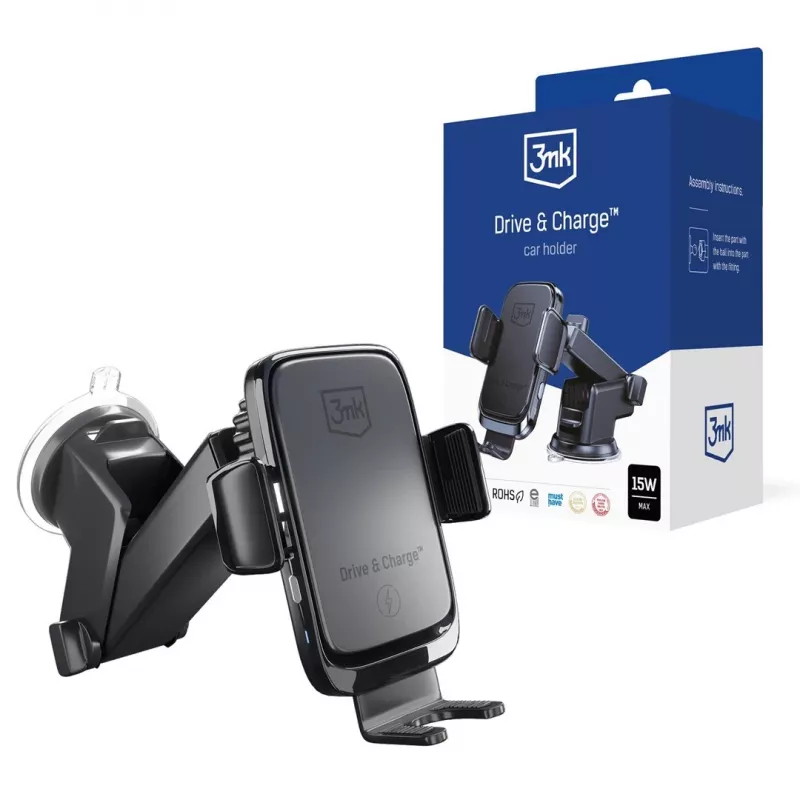 3mk Drive & Charge autoteline langattomalla laturilla