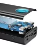 Baseus Amblight varavirtalähde 30000mAh, 4xUSB, USB-C, 65W, musta